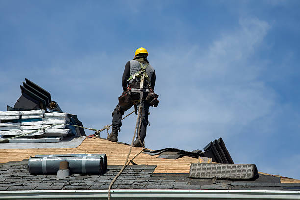 Professional Gutter Installation technician working in Xenia, OH